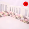 12cm Height Baby Bed Bumper Knot Cushion for Boys Girls Four Braid Baby Cot Bumper Crib Protector cuna para bebe Room Decor AA220326