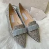 Classic fashion women's Flat shoes casual shoes dress Party sexy Lysine stone beads pointy toe luxury designer Mar