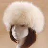 Береты зимняя густая пушистая головка пушистые русские искусственные меха женские девушки оголовье шляпа открытый лыжные шляпы