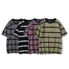 AOLAMEGS MEN TIRT COLOL BLOCK 3 COLOL TEE TEE TEE Simple Street Street Basic All-Match Cargo Tops Male Streetwear 220707