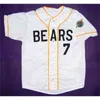 Xflsp Cheap Bad News Bears Bo Peeps Movie Baseball Jersey Button Down 100% All Stitched White High Quality S-XXXL Vintage