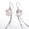 Dangle & Chandelier Charmlead Real 925 Sterling Silver Earrings Fashion Jewelry Ginkgo Leaf Drop With Star For Women Girls WeddingDangle