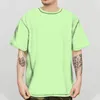 Men's T-Shirts American Casual Urban Fashion Short-Sleeved T-Shirt 3D Small Pattern Floral Print Loose Thin Round Neck Pullover