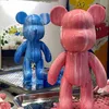 Blocks Large Hand-made Parent-child Diy Fluid Bear Ornament Hand-made Graffiti Colored Bear Pigment Fluid Trend Bear Material T220730 T230103