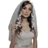 Romantic Wedding Accesories Veils Applique Lace Handmade Vintage Two Layer Bridal Veils White Ivory1502445