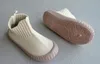 Athlétique En Plein Air Enfants Chaussures Cheville Tricot Tissu Pieds Nus Garçons Baskets Slip On Wide Toe Filles Casual Solide Antidérapant Respirant Enfants SandQ