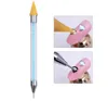 Artisanat Outil Double-extrémité Nail Dotting Pen Cristal Perles Poignée Strass Goujons Picker Cire Crayon Manucure Nail Art Outils SN4488