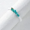 Boho Irrégularité Multicolore Bracelets En Pierre Naturelle pour Femme Vintage Blanc Perles En Argile Polymère Élastique Réglable Bracelets