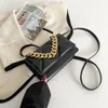 HBP-pakket handtassen lente eenvoudige mode kleine vierkante tas ringen ring ketting handtas hoog-aller schoudertassen