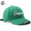 Zomer beige groene honkbal petten voor mannen dames brief borduurwerk snoepkleur snapback hiphop trucker hoed casquette