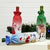 Christmas Wine Bottle Covers Santa Claus Snowman Wines Bottles Cover Deer Xmas Gift Bag New Year Christmas Table Decoration BH7131 TYJ