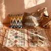 Tappeti tappeti marocchino con moquette retrò di bighelline in cotone in cotone tappeti trapunti con porte di tappeto da bagno 60x90cm