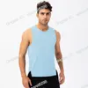 Heren T-shirts Kleding T-shirt T-shirt Men Sportvest Fitness Running Casual Quick Drying Stretch Comfortabele buitentraining Vest Jogers