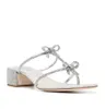 Perfekt Designer Rene Jeweled Sandals Skor Caterina Caovilla Kvinnor Mule Bow Crystal Tofflor Glitter Solor Lady High Heels EU35-42