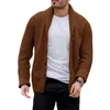 Men's Sweaters Knitted Sweater Casual Coat Men Autumn Clothes Cardigan Fashion Clothing Single Breasted Solid ColorMen's