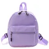 Mini mujeres mochilas tendencia nylon bolso femenino pequeñas bolsas escolares mochila blanca para niñas adolescentes moda mochila casual J220620