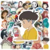 Nouveau imperméable à l'eau 10/30/50 pièces Miyazaki Hayao mixte Anime autocollants dessin animé décalcomanies Totoro Chihiro princesse Mononoke KiKi autocollant pour enfants jouet autocollant de voiture