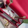 2022-chain crossbody väska kvinnor handväska handväska kalv läder interlock metall hasp axelpåsar klaff koppling kväll hand väskor högkvalitativ plånbok