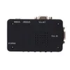 TV couleur noire RCA Composite S-Video AV In vers PC Mac VGA Lcd Out Convertisseur Adaptateur Box US/UK/EU/AU Plug