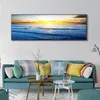 Bellissimo mare alba dipinto paesaggio marino poster e stampe wall art tela pittura immagini per soggiorno cuadros home decor