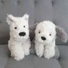 Cute Fluffy Hair West Highland White Terrier Plushie Soft Puppy Cuddle Farcito Animali realistici Baby Sussen Sleep Doll J220704