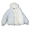 Abrigos de gran tamaño Chaqueta de invierno Mujeres y hombres Parejas Parka Capucha Chaquetas de lana de cordero Chaquetas Mujer Abrigo corto de algodón C5669 211215