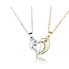Hänge halsband 1pair magnetiska par halsband för älskare charm kärlek hjärta kvinnor män bröllop smycken valentins dag present