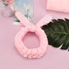 الوردي Hairband Bandband Short Plush Cute All-Match 1pc