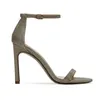 Myyshop Women Sandals Classic High Heels 10cm Fetish Summer Ladies Suede Leather Shoes Woman Sandal Pumps