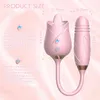 NXY Vibrators Hot Selling Rose Flower Shaped Sex Vuxen Toy Vibrator för Women 0411