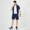 Summer High Street Tracksuit Men define casaul slim sporting terno masculino masculino shorts shorts esportivos shorts 220609