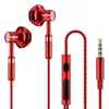 Stereo 9D con microfono Auricolari Cuffie Cuffie cablate in-ear Bass Wire Auricolari Auricolari Cuffie con microfono