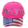 Custom high quality baseball caps for women Cotton Rhinestone Hat snapback cap with letter Desantis wholesale ZZA13401