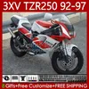 Carene Per YAMAHA TZR 250 TZR250 R RR TZR-250 TZR250R 92 93 94 95 96 97 Corpo 117No.40 YPVS 3XV TZR250-R 1992 1993 1994 1995 1996 1997 TZR250RR 92-9 7 Carrozzeria Rosso blu bianco