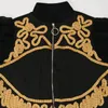 Outfits Weibliche 2 Stück Hosen Sets Vintage Mode Elegante Gedruckt Reißverschluss Bluse Hosen Mode Sets Retro 220511