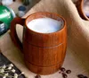 Classical Wooden Beer Cup Tea Coffee Water Mugs Heatproof Home Office Bar Party Drinkware Cups Free DHL SN4795