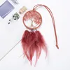 Decorative Objects & Figurines Mini Dream Catcher Feather Decoration Home Decor & Wall Hanging Adornment Handmade Car Pendant Wind Chime