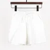 Летние хлопковые льняные пляжные шорты Женские базовые короткие брюки Мини-широкие брюки Женская мода Повседневная домашняя уличная одежда 220520