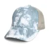 UPS Summer Party Supplies Hie-Dye Haptail Hatts 6 Colors Mesh Hollow Bunne Bun Бейсболка шляпа Trucker Fast Отправить