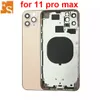 İPhone 11 Pro MAX 11 PRO için Gövdeler 11 Promax Arka Cam Orta Çerçeve Şasi Tam Muhafaza Montaj Pil Kapak Kapısı