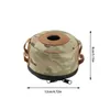 Camping Gas Tank Leather Case Gas Canister Protective Cover Drabrable Canister Cover Bag Fuel Cylinder Storage Påsar välgjorda Y220524