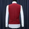 Fashion Men Vests Waistcoat Solid Color v Neck Mouwess Knoppen Blazer Plus Size Formele Business Jacket Vesten 220725