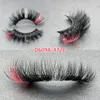 False Eyelashes 3D Color Lashes Ombre Natural Long Colorful Dramatic Makeup Fake Lash Party Colored For Cosplay Halloween