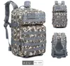 Mochila tática militar masculina de grande capacidade 50L 3P Softback à prova d'água ao ar livre Bug Mochila Caminhadas Acampamento Sacos de caça T220801