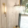 葉のポストモーダーランプ高級シャンデリア銅の高級雰囲気寝室リビングルームヴィラシンプルデザイナーシャンデリア