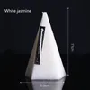 Candles Nordic Geometric Cone Scented Candles Jasmine Rose Aromatherapy Essential Oil Candle Long Lasting Home Bedroom Candles FS5266 C0811x01