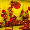 Decorative Flowers & Wreaths Artificial Sunflower Wedding T Stage Layout Fake Decor Logo Floral Wall Party Table DecorationDecorative