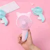 Cat Hand Pressure Fan Summer Party Cooling Air Conditioner Manual Fans Trådlös Portable Hand-Cranked Fan Handheld Cooler Hushåll