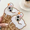 Nowy styl Cute Summer Ice Cream Duck Case na iPhone 13promax 12 11 7/8p XR XR Protective Shell