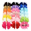 40 renk kız bebek bowknot saç pimleri 3 inç Grograin şerit yaylar timsah klipleri ile çocuk saç aksesuarları çocuklar butik bow barrette 2000pcs